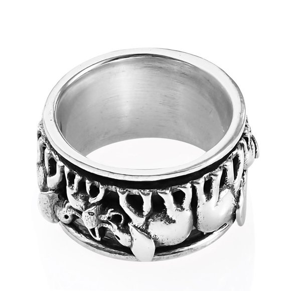 Elephant Spinner Ring (Size 10) - Picture 3 of 3